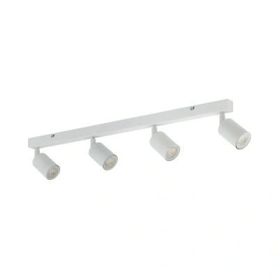 Image of TK Lighting Top downlight, white, length 83 cm, steel, 4 bulb.