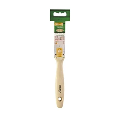 Image of Harris 10610 Transform Woodstain &amp; Varnish 1&quot; Brush, Green, 1 Inch