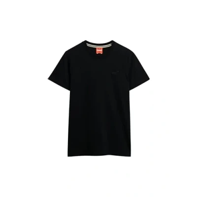 Image of Superdry Vintage LOGO EMB TEE Basic Tshirt, Men&#039;s, Size: 18, Schwarz