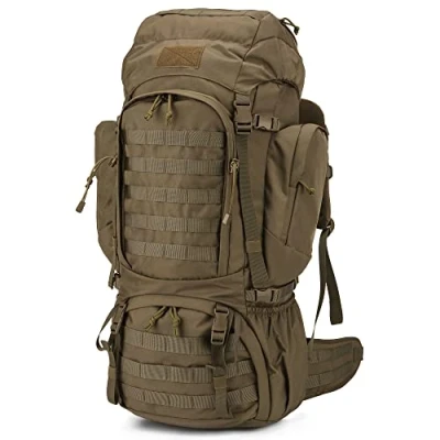 Image of Mardingtop 60L Tactical Backpack Military Rucksack MOLLE Camping and Hiking High Capacity with Rain Cover for Trekking Mountaineering Hunting Traveling