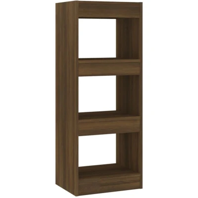 Image of vidaXL Book Cabinet/Room Divider Brown Oak 40x30x103 cm Engineered Wood