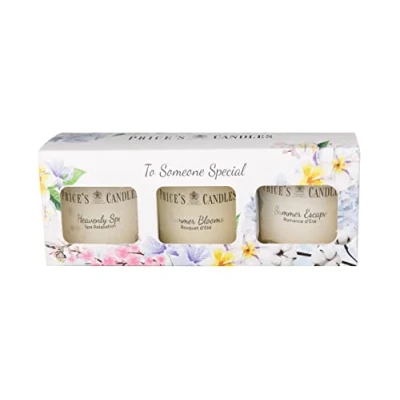 Image of Price&#039;s Candles Luxury Candle Gift Set of 3 Jars Bundle with 45 Hours Burn Time Per Perfect for Christmas, Mothers Day or Birthdays (Someone Special)