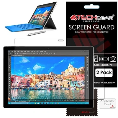Image of TECHGEAR [Pack of 2] Anti Glare/Matte Screen Protectors for Microsoft Surface Pro 6, 2017, 4 (12.3 Inch screen) Matte Protector Covers