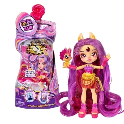 Image of Magic Mixies Pixlings Deluxe Pack Pippa the Firehorse Pixling Now With Shimmer Reveal! Create And Mix A Potion That Magically Reveals Beautiful 6.5&quot; Doll