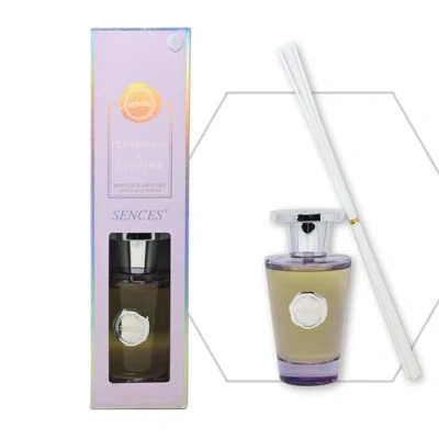 Image of Sences Luxury Reed Diffuser 300ml Scented with Cedarwood &amp; Lavender, Long Lasting Natural Aroma, Premium Essential Oils, Elegant Glass Bottle, Ideal for Home, Office Spa, Calming Woody Fragrance