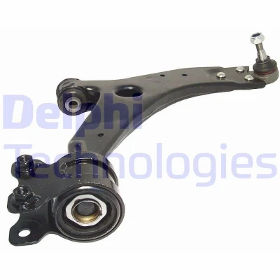 Image of 30647736, 30647877, 30675439, 30683339, 30714422 Suspension Arm DELPHI TC2109 with ball joint Right, Lower Control Sheet Steel VOLVO: V50, C30