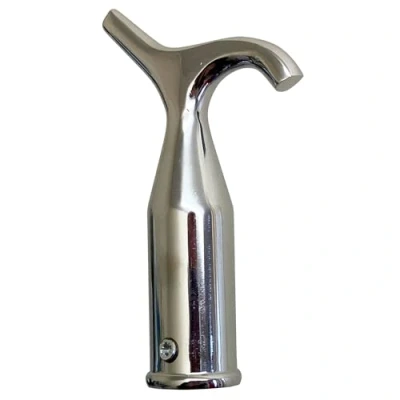 Image of Window Pole Hook (Head Only) Compatible with Telescopic Suitable for Loft Hatches, Blinds, Attic Ladders, Velux, and Other Skylight Windows (Chrome)