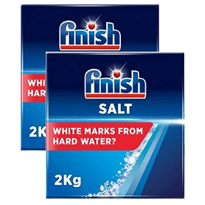 Image of 2 x 2kg Dishwasher Cleaning Salt Limescale Residue Protection Premium Purity Quality