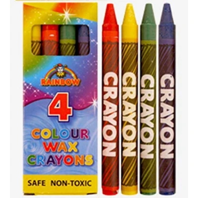 Image of Wax Crayons Kids Party Bag Fillers 4 in pack, 10 packs supplied