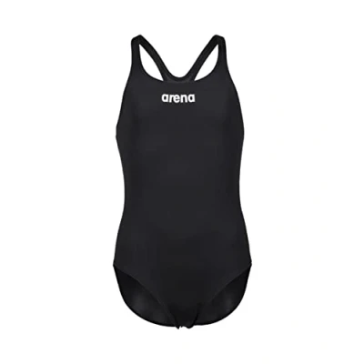 Image of Arena Girls TEAM SWIMSUIT SWIM PRO SOLID, Black white, 26 EU
