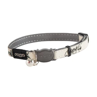 Image of Rogz Catz GlowCat Collar, Black Cat, Black/Silver