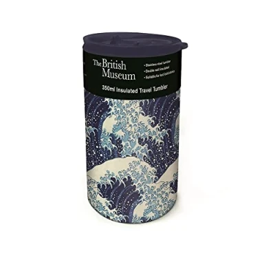 Image of The British Museum Great Wave Stainless Steel Insulated Travel Tumbler