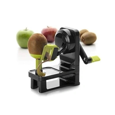 Image of Wenko Kiwi &amp; Apple Peeler 15x7 cm, Black/Green, 15 x 7 16 cm