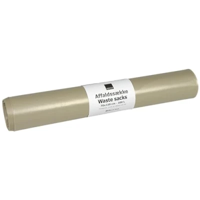 Image of Abena Clear Bin Bags 100 litres Roll of 10 Heavy Duty Garbage for Bins Liners Suitable use in Households, Gardens, Offices, Industries, Food Vendors and More.
