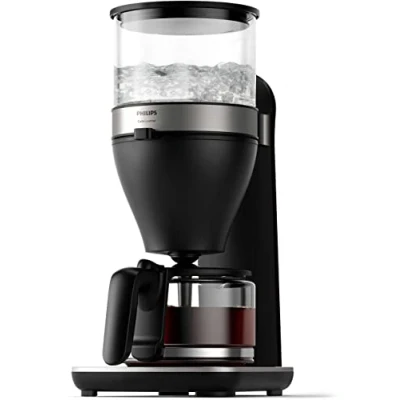 Image of Philips Filter Coffee Maker 1.25L, Up to 15 Cups, Boil and Infuse, Black/Silver (HD5416/60)