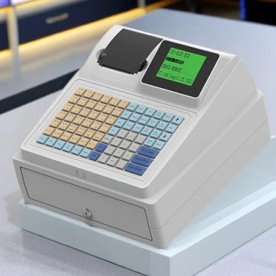 Image of Lakenbroade Cash Register,81 Keys Registers for Small Businesses,Cash Register with Drawer Box Digital LED Display Retail Suitable Retail/Restaurant/Supermarket