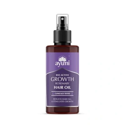 Image of Ayumi Rosemary Oil for Hair Growth Spray 100% Natural Clinically Proven Loss Treatment Oil, Infused Biotin to Stimulate Castor Organic &amp; Pure Coconut 100 ML
