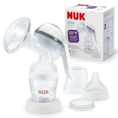 Image of NUK Manual Breast Pump &amp; Perfect Match Baby Bottle