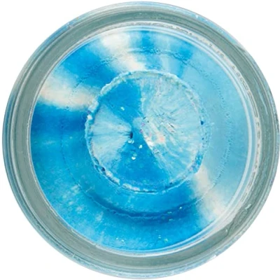 Image of Berkley power bait, natural scent, trout garlic glitter, neon blue