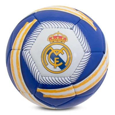 Image of Hy Pro Officially Licensed Real Madrid CF Cyclone Football Size 5, Training, Match, Merchandise, Collectible For Kids and Adults