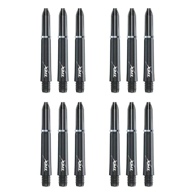 Image of RED DRAGON TRX Short Black Graphite Effect stems 4 sets per pack (12 in total)