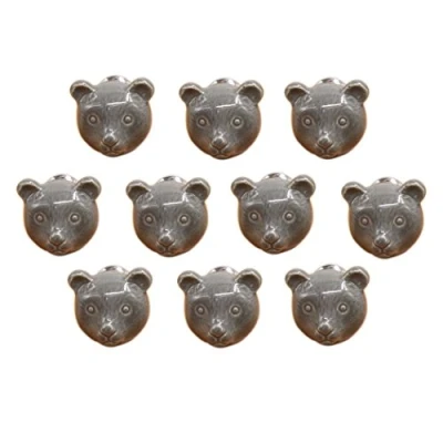 Image of Cartoon Animal Shaped Ceramic Door Knob Dresser Kitchen Cabinet Cupboard Drawer Pulls Handles 10 Pack,Grey