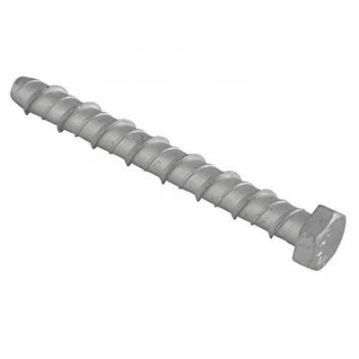 Image of Lightning Bolts Concrete Hex M8 x 150mm Elementech Coated Box 50