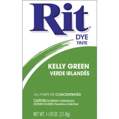 Image of Rit Dye Powder Kelly Green, Fabric, Multicolor, 1