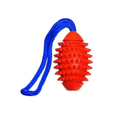 Image of Karlie 45855 Boomer Aqua Football Solid Rubber 9.5 cm Floating
