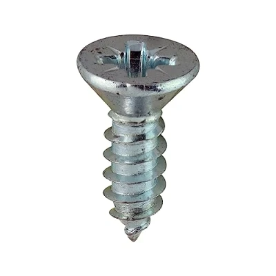 Image of Timco Self Tapping Screws PZ Countersunk Zinc (Size 6 x 1/2 200 Pieces)