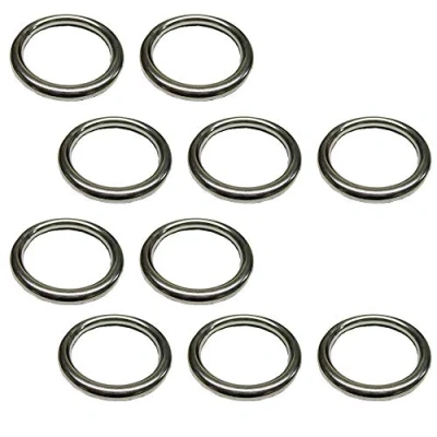 Image of Stainless Steel O Ring Welded Marine Grade Polished Finish 3mm x 30mm (pack of 10)