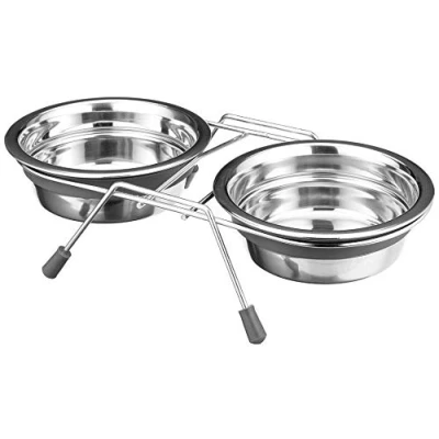 Image of Trixie Eat on Feet Two Anti Rattle Bowl Set for Dog, 0.25 Litre, Pack of 6