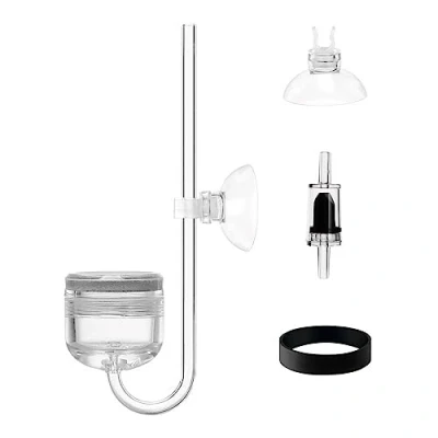 Image of MiOYOOW Aquarium CO2 Diffuser, Acrylic Diffuser Atomizer with Bubble Counter/Check Valve for Fish Tank Plants