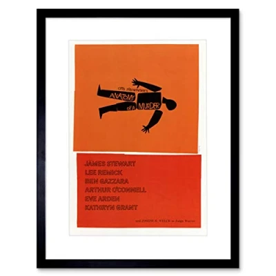 Image of Wee Blue Coo Advert Cultural Movie Film Anatomy Murder Framed Wall Art Print
