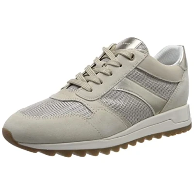 Image of Geox Women&#039;s D Tabelya Sneaker, Lt Taupe, 7 UK