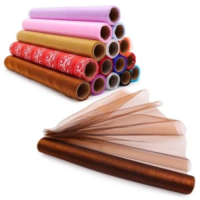 Image of Christmas Concepts® 9M x 40CM Sheer Organza Christmas/Party/Wedding Decoration (Copper)