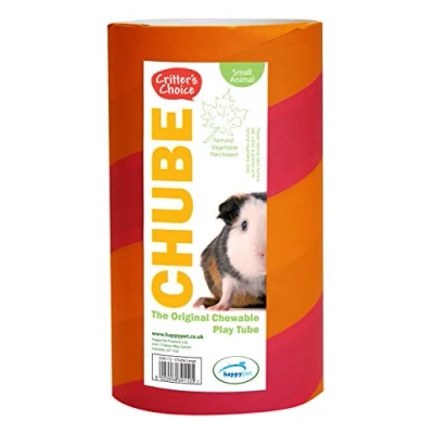 Image of Critters Choice Chube Original Chewable Play Tube, Natural Vegetable Parchment, Small Breeds, Large