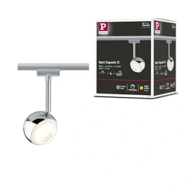 Image of Paulmann URail Capsule II LED spot, matt chrome