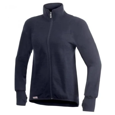 Image of Woolpower Full Zip Jacket 600 Medium Dark NavyMediumDark Navy Kids&#039;