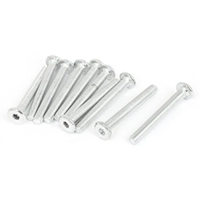 Image of sourcingmap M6x50mm Countersunk Flat Head Socket Hexagon Key Bolts Screws 10 Pcs