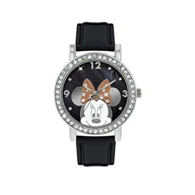 Image of Minnie Mouse Women&#039;s Analogue Quartz Watch with Polyurethane Strap MN1149 (White)