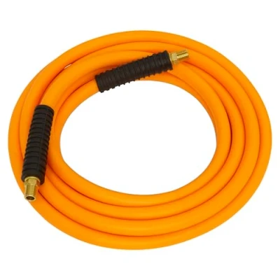 Image of Sealey Ahhc5 Air Hose 5Mtr X ?8Mm Hybrid High Visibility with 1/4In Bsp Unions