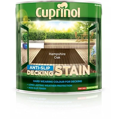 Image of Cuprinol Anti Slip Decking Stain Hampshire Oak 2.5L