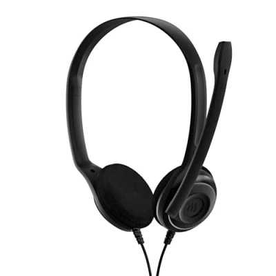Image of EPOS PC 8 USB On Ear Stereo Headset with In Line Volume, Mute Control, and Microphone Noise Cancellation Audio Compatible Laptop, PC, Mac Telephony Calls E Learning
