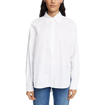 Image of ESPRIT Women&#039;s 083ee1f307 Blouse, 100/White, M