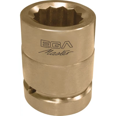 Image of EGA Master Impact Socket Wrench 1&quot; 52mm Non Sparking Cu Be (12 Edges)