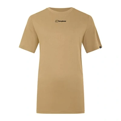 Image of Berghaus Women&#039;s Boyfriend Dolomites Mountain Short Sleeve Tee T Shirt, Sand Dune, 14