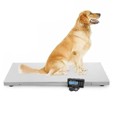 Image of Digital Pet Scale for Dogs Large Platform Livestock Veterinary Scale, Max 660 Lbs 3 Weighing Modes/kg/oz/lb Low Battery Reminder Ideal