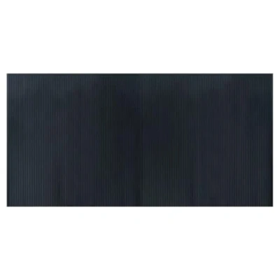 Image of vidaXL Grey Bamboo Rug 100x200 cm Rectangular Floor Covering with Anti Slip for Living Room, Lounge Area, Office, Inside Spaces, Water Resistant and Easy to Clean/Area Mat