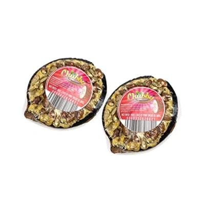 Image of Chubby Suet Half Filled Coconuts Topped with Peanuts, Bird Feeder Coconut Halves, for Wild Birds, Shell Birds Food, Blackbirds, Woodpeckers, Starlings &amp; Sparrows (2 Pack)